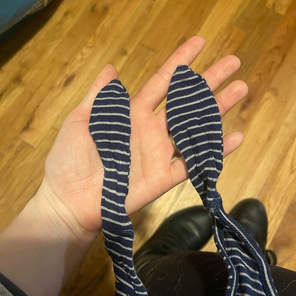 American Eagle one- shoulder tank stripped tank top- cute summer shirt - Picture 6 of 7